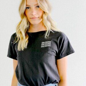 NEW MATE the Label Girlfriends Vintage Black Crew Top - XS